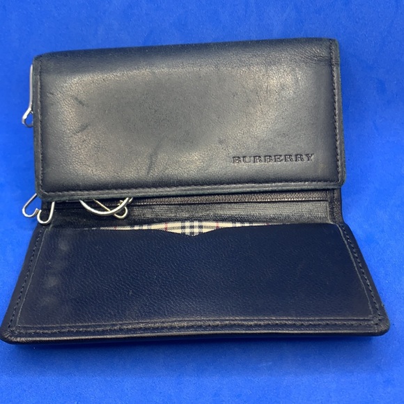 Burberry- black leather vintage Key Holder Case - Picture 4 of 6